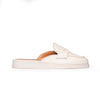 Sabot Donna in Vera Pelle Bianco Latte – Suola Bianca