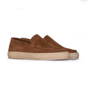 Slip-on Uomo in Camoscio Marrone Chiaro – Suola Beige