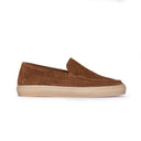 Slip-on Uomo in Camoscio Marrone Chiaro – Suola Beige