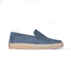 Slip-on Uomo in Camoscio Jeans – Suola Beige