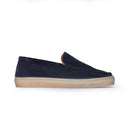 Slip-on Uomo in Camoscio Blu Navy – Suola Beige