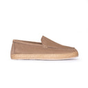 Mocassino Uomo in Camoscio Beige – Suola in Corda Naturale