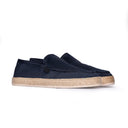 Mocassino Uomo in Camoscio blu navy – Suola in Corda Naturale