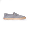 Mocassino Uomo in Camoscio grigio chiaro – Suola in Corda Naturale