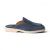 Sabot ABU DHABI in Camoscio Jeans con Suola Extralight Cucita Uomo