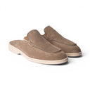 Sabot ABU DHABI in Camoscio Taupe con Suola Extralight Cucita Uomo