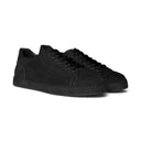Sneaker ACHILLE in Camoscio Nero con Suola VELOUR Nera