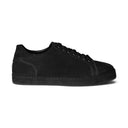 Sneaker ACHILLE in Camoscio Nero con Suola VELOUR Nera