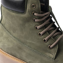 Stivaletto ALESSANDRO in Nabuk Verde con Suola Ambra BC Uomo