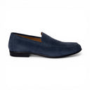 Mocassino AMALFI in Camoscio Jeans con Suola in Gomma Uomo