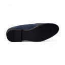 Mocassino AMALFI in Camoscio Jeans con Suola in Gomma Uomo