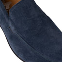 Mocassino AMALFI in Camoscio Jeans con Suola in Gomma Uomo