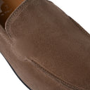 Mocassino AMALFI in Camoscio Taupe con Suola in Gomma Uomo