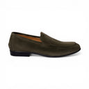 Mocassino AMALFI in Camoscio Verde con Suola in Gomma Uomo