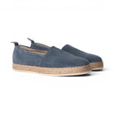 Pantofola BAHAMAS in Camoscio Jeans con Suola in Corda Intrecciata Uomo