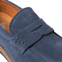 Mocassino BALI in Camoscio Jeans con Suola Extralight Blu Uomo