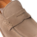 Mocassino BALI in Camoscio Taupe con Suola Extralight Nocciola Uomo