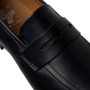Mocassino BARCELLONA in Vitello Blu con Suola in Cuoio Cucita Blake Uomo