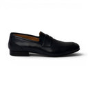 Mocassino BARCELLONA in Vitello Blu con Suola in Cuoio Cucita Blake Uomo