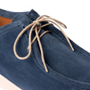 Scarpa CAPRI in Camoscio Jeans con Suola BA Panna Uomo