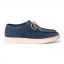 Scarpa CAPRI in Camoscio Jeans con Suola BA Panna Uomo