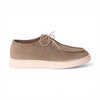 Scarpa CAPRI in Camoscio Taupe con Suola BA Panna Uomo