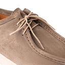 Scarpa CAPRI in Camoscio Taupe con Suola BA Panna Uomo