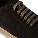 Sneaker CLAUDIO Camoscio Testa di Moro con Suola Ambra Uomo