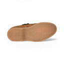 Mocassino CLEOPATRA in Camoscio Cuoio con Suola Ambra Donna