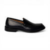 Mocassino Corfu in Vitello Abrasivato Blu con Suola in Cuoio Blake