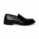 Mocassino CORFU in Abrasivato Nero con Suola in Cuoio Cucita Blake Uomo