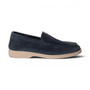 Mocassino CUBA in Camoscio Jeans con Suola Extralight Cucita Uomo