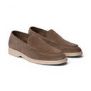 Mocassino CUBA in Camoscio Taupe con Suola Extralight Cucita Uomo
