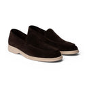 Mocassino CUBA in Camoscio Testa di Moro con Suola Extralight Cucita Uomo
