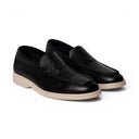 Mocassino CUBA in Vitello Bottolato Nero con Suola Extralight Cucita Uomo