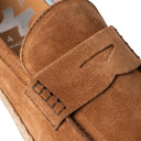 Mocassino DUBAI in Camoscio Cuoio con Suola in Corda Intrecciata Uomo