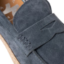 Mocassino DUBAI in Camoscio Jeans con Suola in Corda Intrecciata Uomo