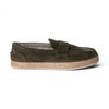 Mocassino DUBAI in Camoscio Verde con Suola in Corda Intrecciata Uomo
