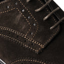 Derby EMILIANO Camoscio Testa di Moro con Suola in gomma Uomo