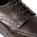 Derby EMILIANO Vitello Testa di moro con Suola in gomma Uomo