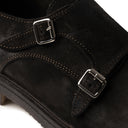 Monk FAUSTO Suede Testa di Moro con Suola Crep in Testa di Moro Uomo