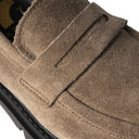 Mocassino FLAVIA in Suede Taupe con Suola Light Donna