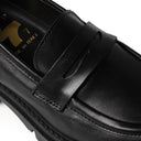 Mocassino FLAVIA in Vitello Nero con Suola Light Donna