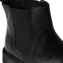 Stivali GIULIA in Vitello Nero con Suola in Gomma "STAR" Donna