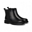 Stivali GIULIA in Vitello Nero con Suola in Gomma "STAR" Donna