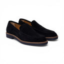 Mocassino IBIZA in Camoscio Blu con Suola Extralight Blu Uomo