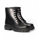 Stivali LUCREZIA in Vitello Nero con Suola Roccia Donna