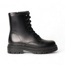 Stivali LUCREZIA in Vitello Nero con Suola Roccia Donna