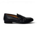 Monk MADRID in Vitello Blu con Suola in Cuoio Cucita Blake Uomo