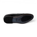 Monk MADRID in Vitello Nero con Suola in Cuoio Cucita Blake Uomo